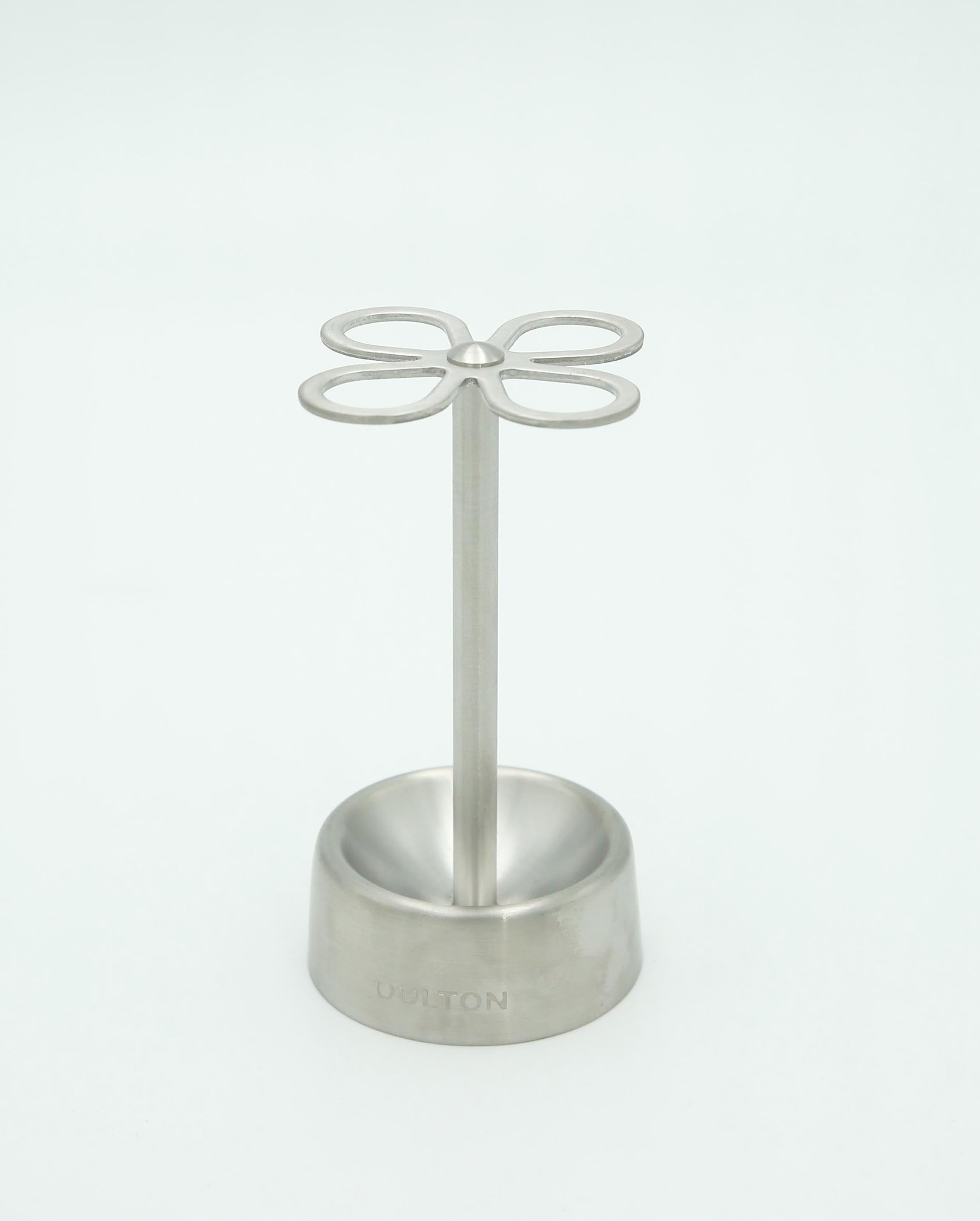 Four Leaf Clover Stainless Steel Toothbrush Holder (Satin)